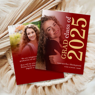 Budget 2 Foto Maroon Gold 2023 Grad Ankündigung