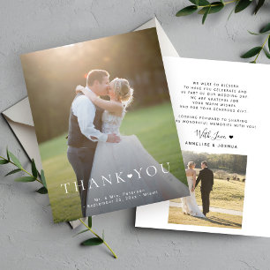 Budget 2 Foto Moderne Typografie Hochzeit danke