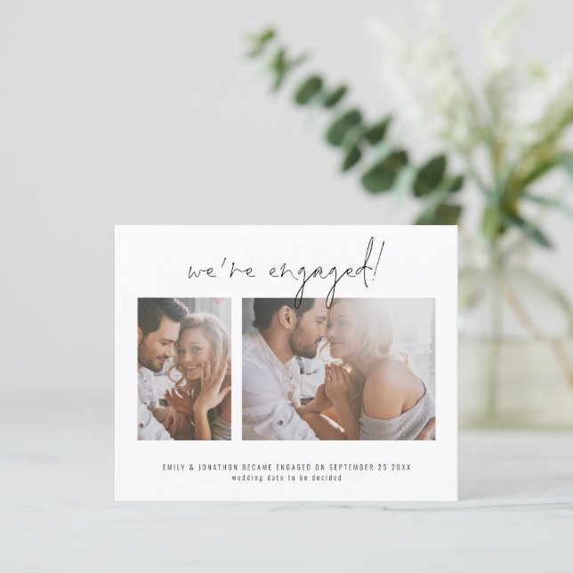 Budget 2 Foto Wir sind Verlobt Verlobung Ankündigu (Stehend Vorderseite)