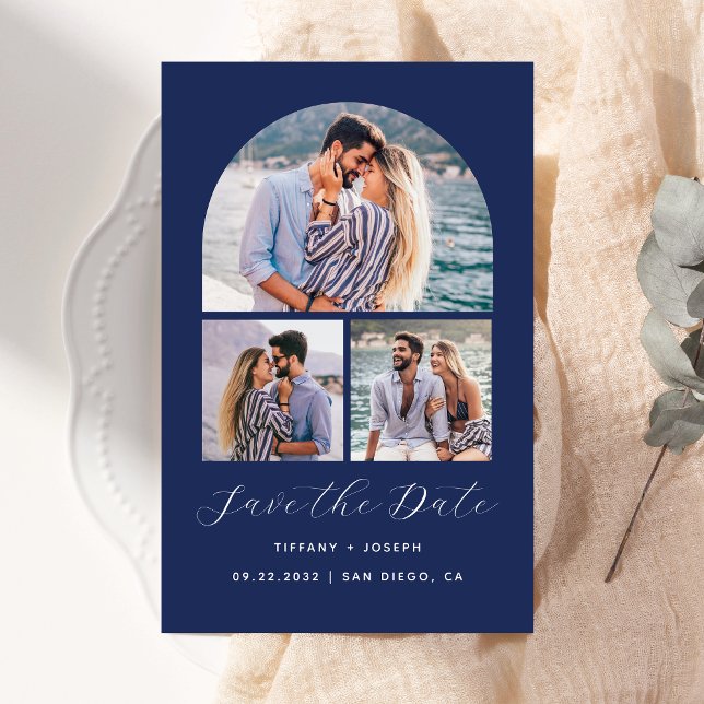 Budget 3 Foto Arch Navy Save the Date (Von Creator hochgeladen)