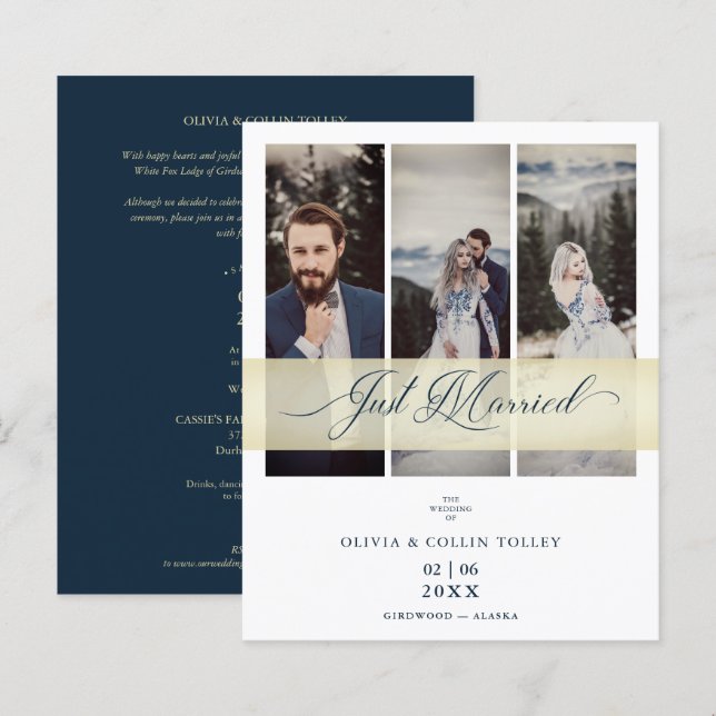 Budget 3 Fotos einfach handgeschriebenes Angebot (Vorne/Hinten)