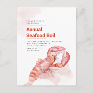 Budget 4. Juli Jahres-Meeresfrüchte-Lobster-Kochfe Feiertagspostkarte