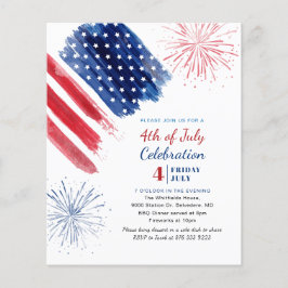 Budget 4. Juli Unabhängigkeitstag Rotes Blau