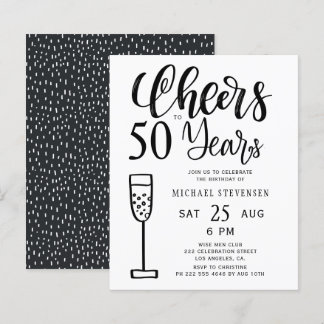 Budget 50 Jahre Einladung zum Geburtstag
