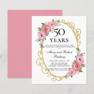 Budget 50 Jahre Jubiläum Rosa Blumenladen