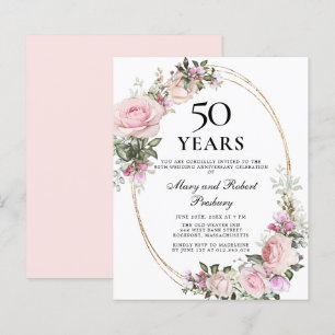 Budget 50 Jahre Jubiläum Rosa Blumenladen