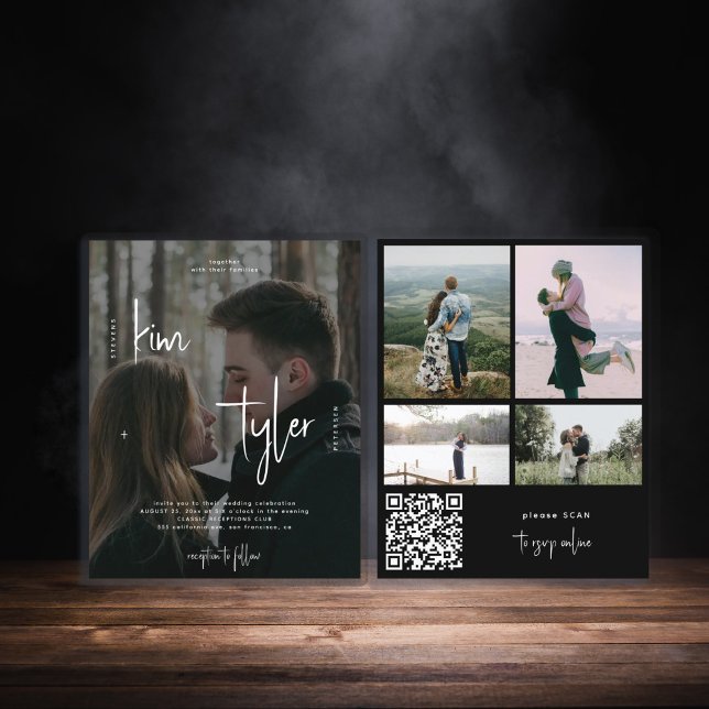 Budget 5 Fotos QR CODE Skript Hochzeit Einladung (Von Creator hochgeladen)