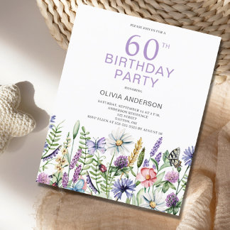 Budget 60. Geburtstag Lila Blumenladen