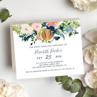 Budget 80. Blumengeburtstag Einladung