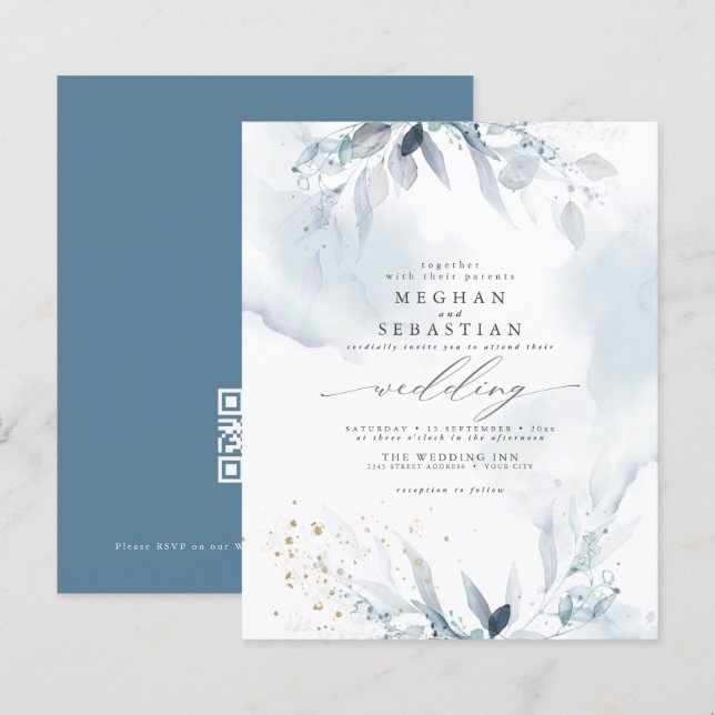 Budget aber schöne blaue Wasserfarbe QR UAWG (Vorne/Hinten)