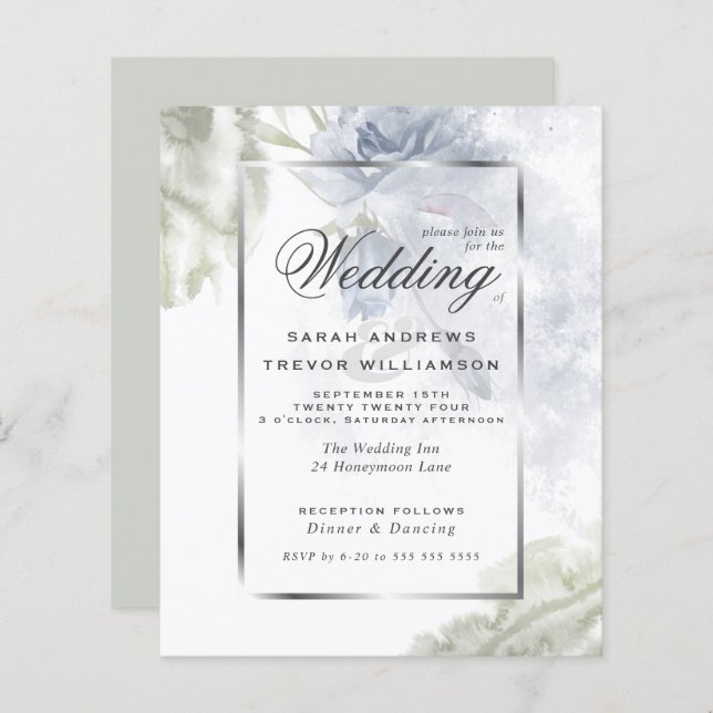 Budget, aber schöne rustikale blaue Rose (Vorne/Hinten)