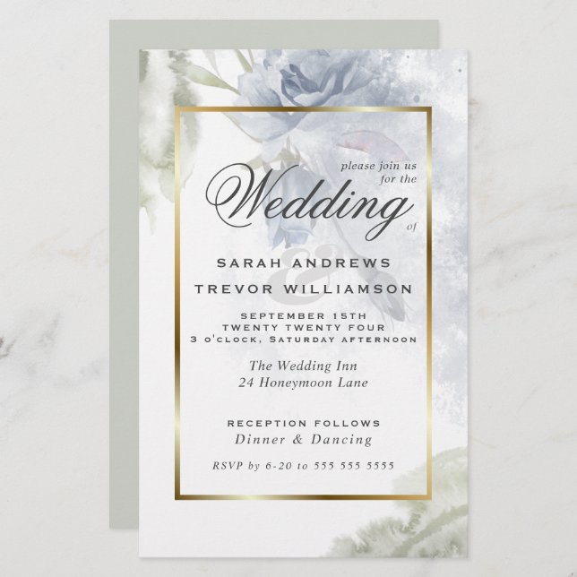 Budget, aber schöne rustikale blaue Rose (Vorne/Hinten)