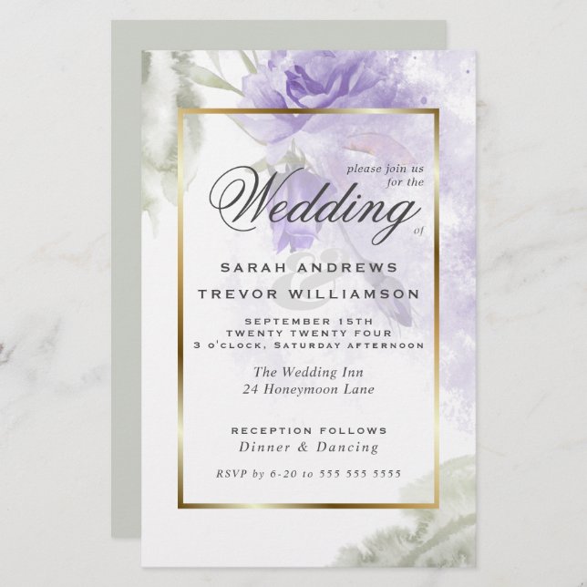 Budget, aber schöne rustikale Lila Rose (Vorne/Hinten)