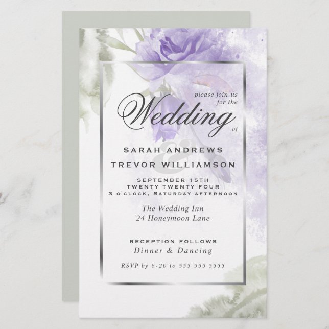 Budget, aber schöne rustikale Lila Rose (Vorne/Hinten)