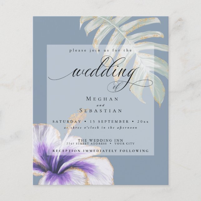 Budget aber schöner Hibiskus für Hochzeiten (Vorderseite)