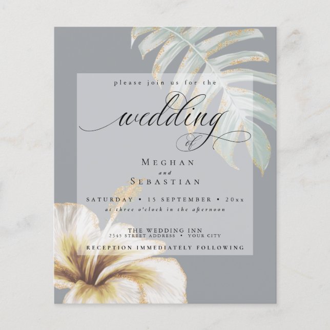 Budget aber schöner Hochzeitsgoldgelber Hibiskus (Vorderseite)