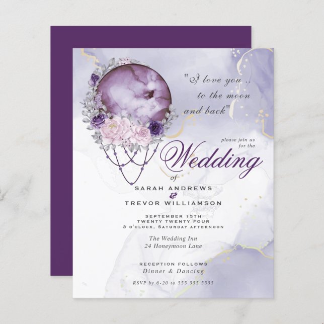 Budget aber wunderschön rustikal Lila Vollmond (Vorne/Hinten)