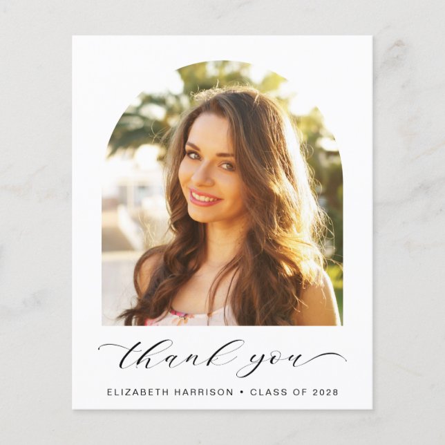 Budget Abschluss Arch Foto Vielen Dank (Vorderseite)