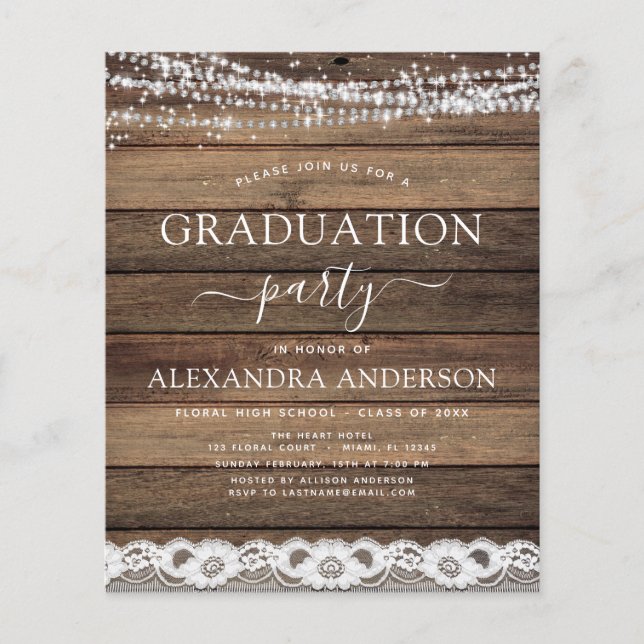 Budget Abschluss Rustikales Bauernhaus 2022 Flyer (Vorne)