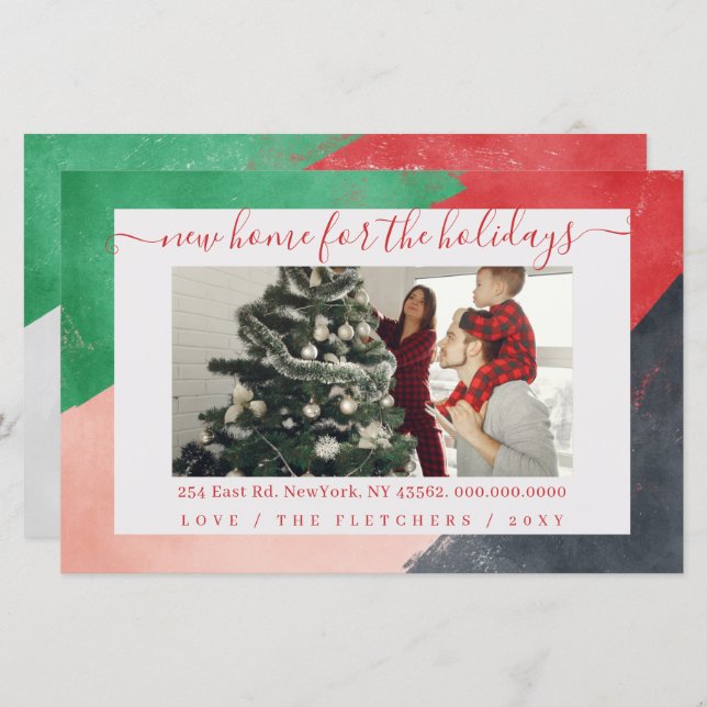 Budget Abstrakt Paint New Zuhause Foto Holiday Car (Vorne/Hinten)