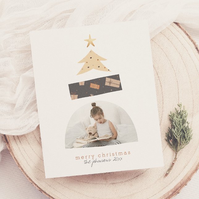 Budget Abstrakte Weihnachtsbaum Foto Weihnachtskar (Von Creator hochgeladen)