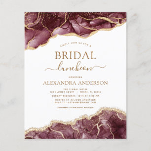 Budget Achat Burgund Weinrote Braut Hochzeit Vormi Flyer