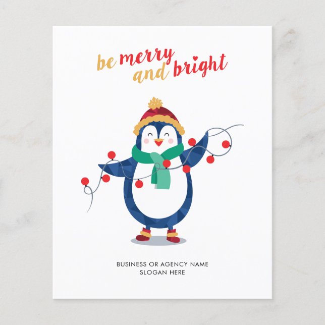 Budget Add Business Logo Company Weihnachtsfeierta (Vorderseite)