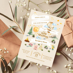 Budget Adventure Baby Duwer Wasserfarben Bäume Flyer