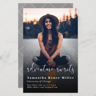 Budget Adventure Erwartet Foto Abschluss Einladung