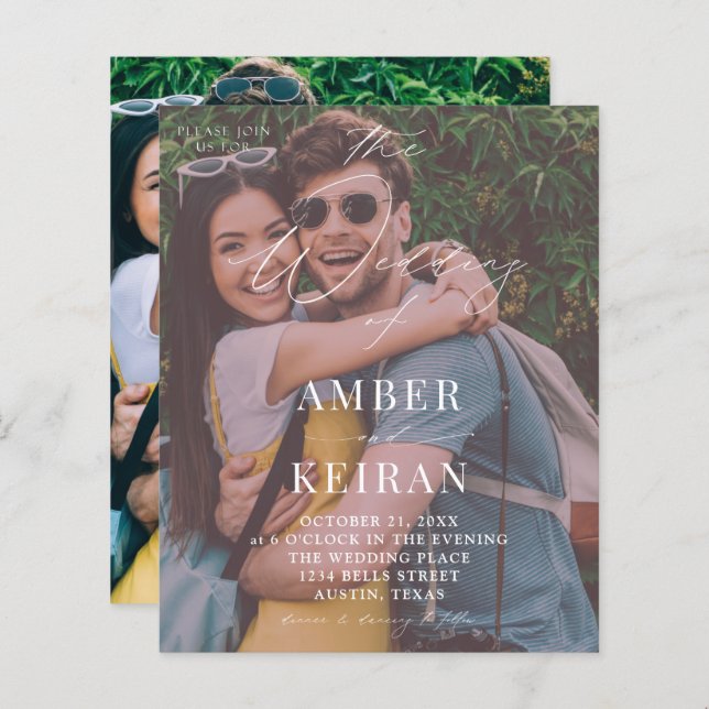 Budget Afternoon Shades - Foto Wedding (Vorne/Hinten)