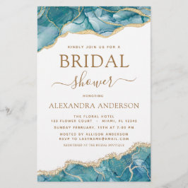 Budget Agate Turquoise Brautparty Aquamarin Gold