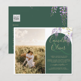 Budget All-in1 FOTO Wedding Wisteria QR Code INV