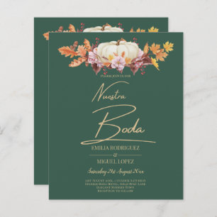 BUDGET All-in-1 Herbst Pumpkin Green Gold Wedding