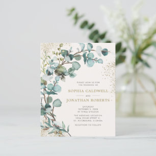 Budget All in One Eukalyptus Goldene Hochzeitseinl