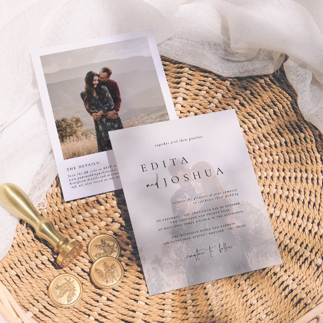 Budget Alles in einem QR-Code Elegant 2 Foto Hochz (Von Creator hochgeladen)