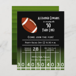 Budget American Football Einladung zum Geburtstag