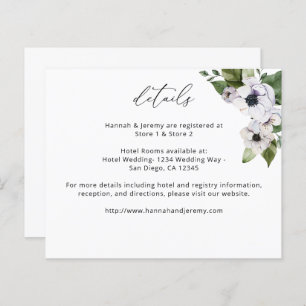 Budget Anemone Weiße Blumendetails