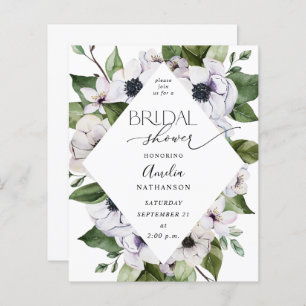 Budget Anemone White Floral Brautparty