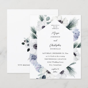 Budget Anemone Winter White Floral Wedding - VC