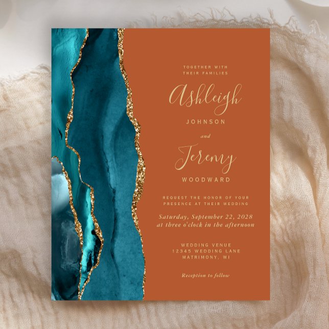 Budget Aquamarine Goldene Agate Burnt Orange Rust  (Von Creator hochgeladen)