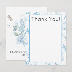 Budget, Aquarell-Blumen-Baby-Shower-Dankeschön Mitteilungskarte