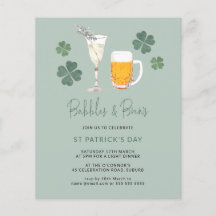 Budget Aquarellbubbles & Brews St Patricks Day