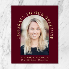 Budget Arch Foto Burgund Abschluss Ankündigung