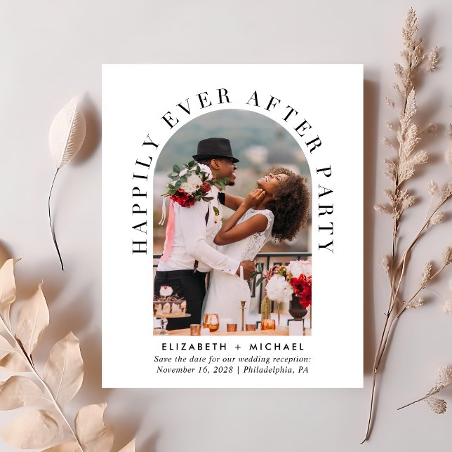 Budget Arch Foto Hochzeitsempfang Save the Date (Von Creator hochgeladen)