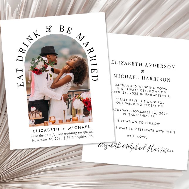 Budget Arch Foto Hochzeitsempfang Save the Date (Von Creator hochgeladen)