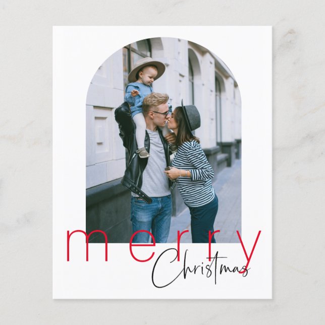 Budget Arch Frohe Weihnachtsgrüße Karte (Vorne)