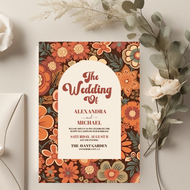 Budget Arch Groovy Retro 70er Floral Wedding (Von Creator hochgeladen)