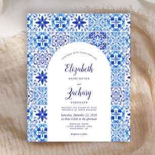 Budget Arch Portugiesischer Blauer Tile Hochzeitse