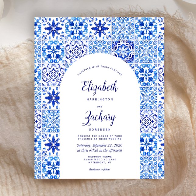 Budget Arch Portugiesischer Blauer Tile Hochzeitse (Von Creator hochgeladen)