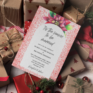 Budget Arch Red Poinsettia Flat Christmas